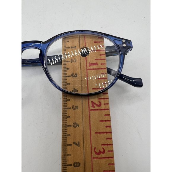 Norperwis Womens Reading Fashion Glasses Blue  +1.50 Round Frame - Picture 8 of 12
